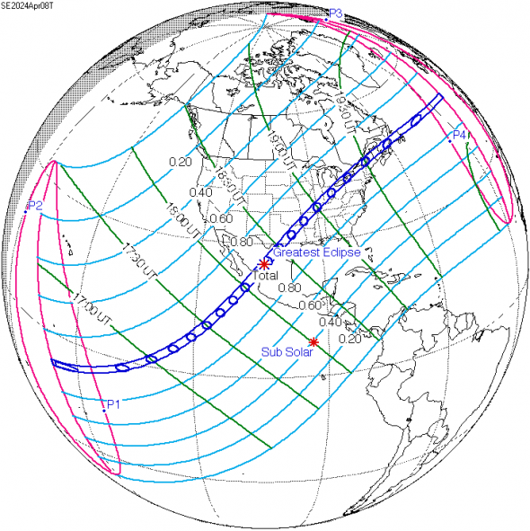 Nasa Map Of 2024 Eclipse Path Casie Carlynn