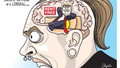 Donald Trump living rent free in liberal heads