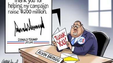 Alvin Bragg Trump lawfare fundraising