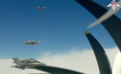 US Canadian fighters intercept Russian and Chinese bombers Alaska