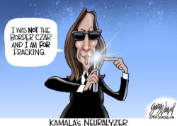 Kamala Harris neuralyzer flashy thing