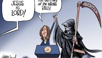 Kamala Harris abortion Jesus