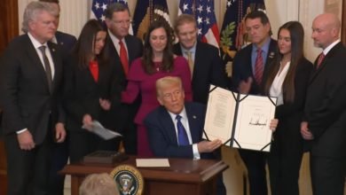 President Donald Trump signs Laken Riley Act