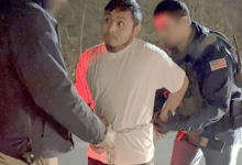 Illegal alien being arrested by ICE