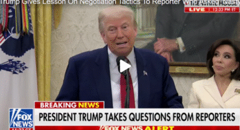 Trump Gives Lesson On Negotiation Tactics To Reporter Who Asked ‘Nasty Question’ About His Tariff Strategy