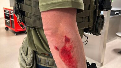 Agent injured during pursuit of protester