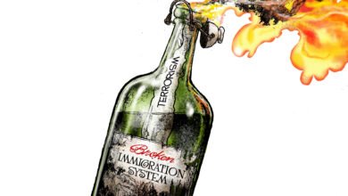 Border illegal immigration terrorism riots