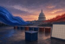 AI-generated illustration for the article: Polls Fuel Democratic Hopes of a Midterm Wave, Raising the Bar for Election Night